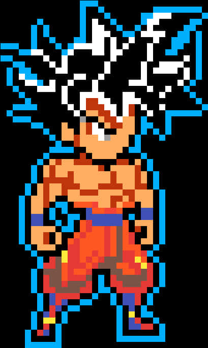 Pixel Art de Goku Ultra Instinto Fondos de pantalla