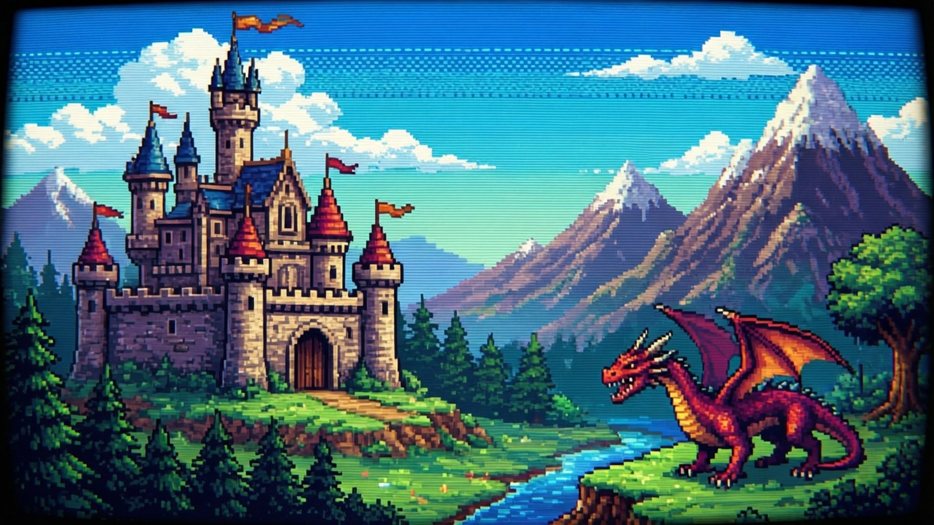 Pixel Art Fantasía Fondos de pantalla