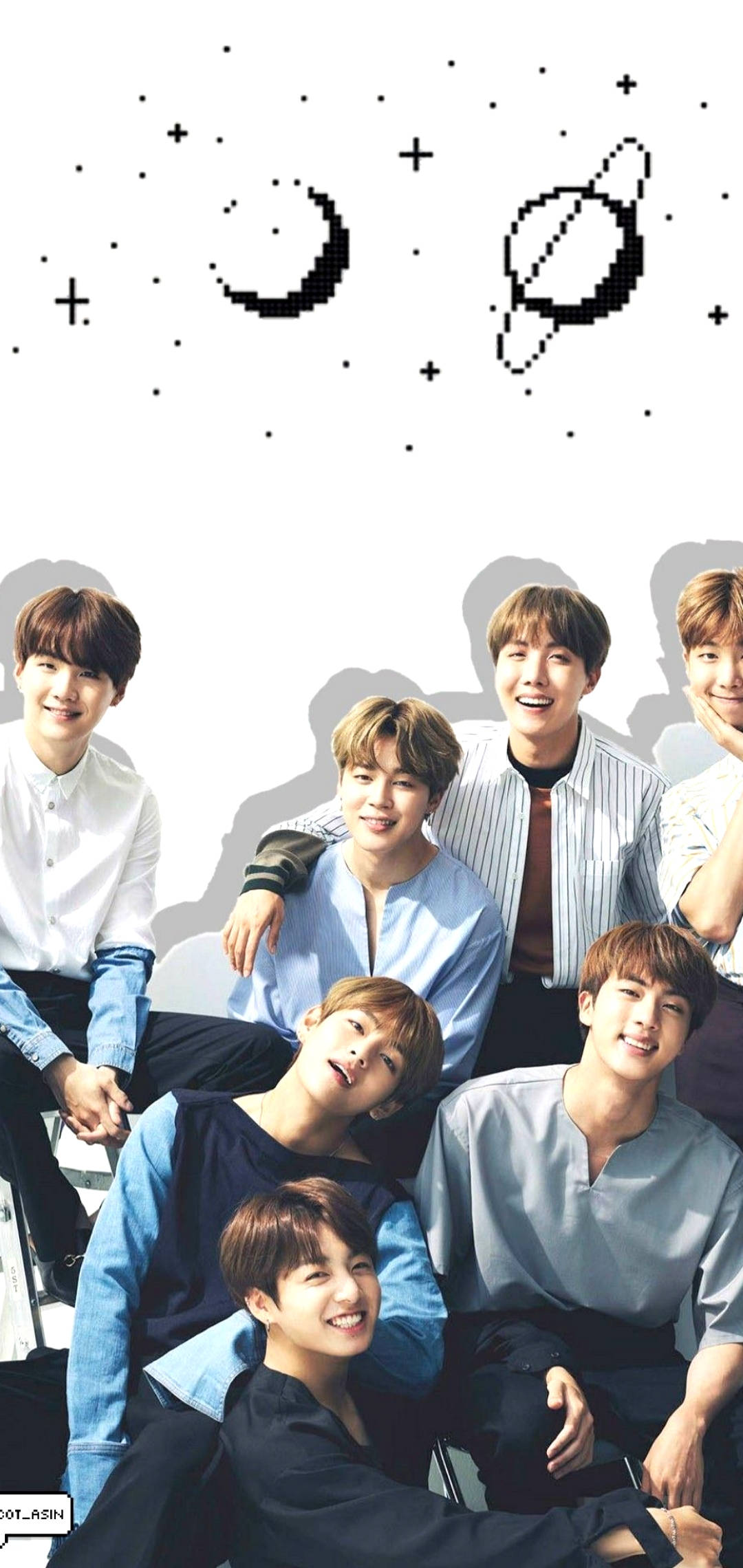 Pixel Space BTS Lockscreen Fondos de pantalla