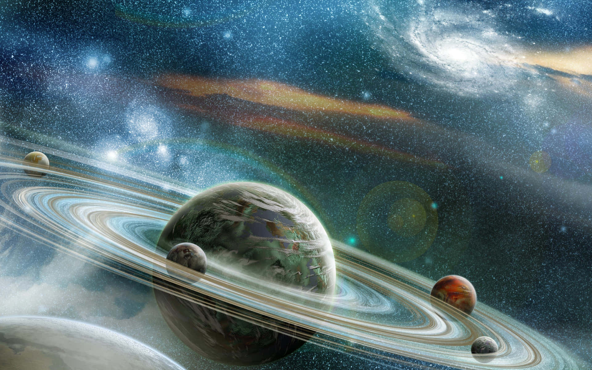 Planeta Saturno del Universo en 4K — Luna Fondos de pantalla
