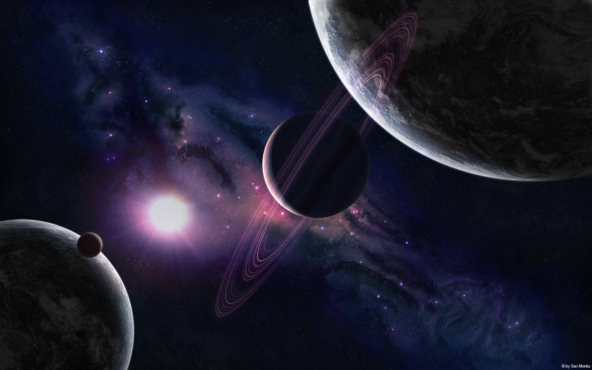 Planetas Estéticos para Laptop Fondos de pantalla