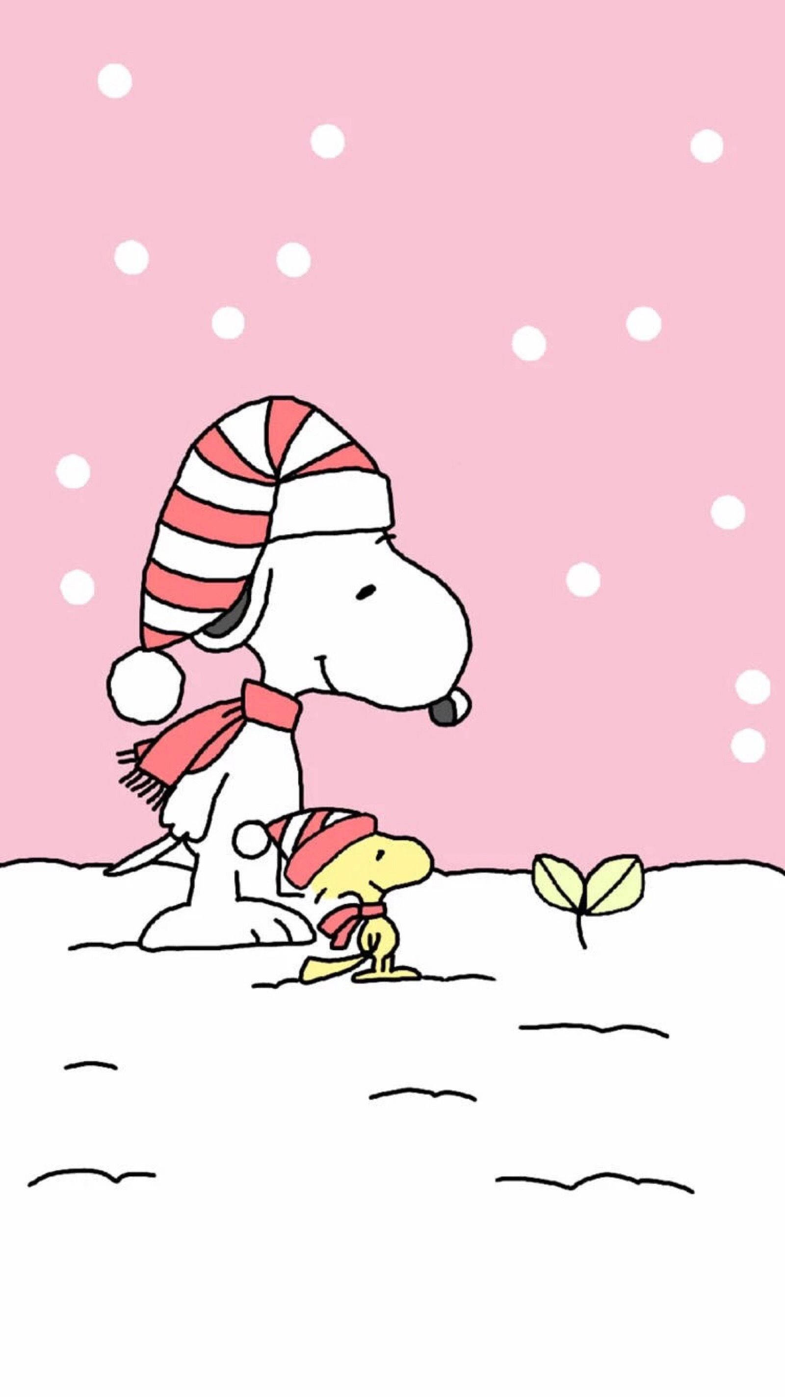 Planta Navideña de Snoopy Fondos de pantalla