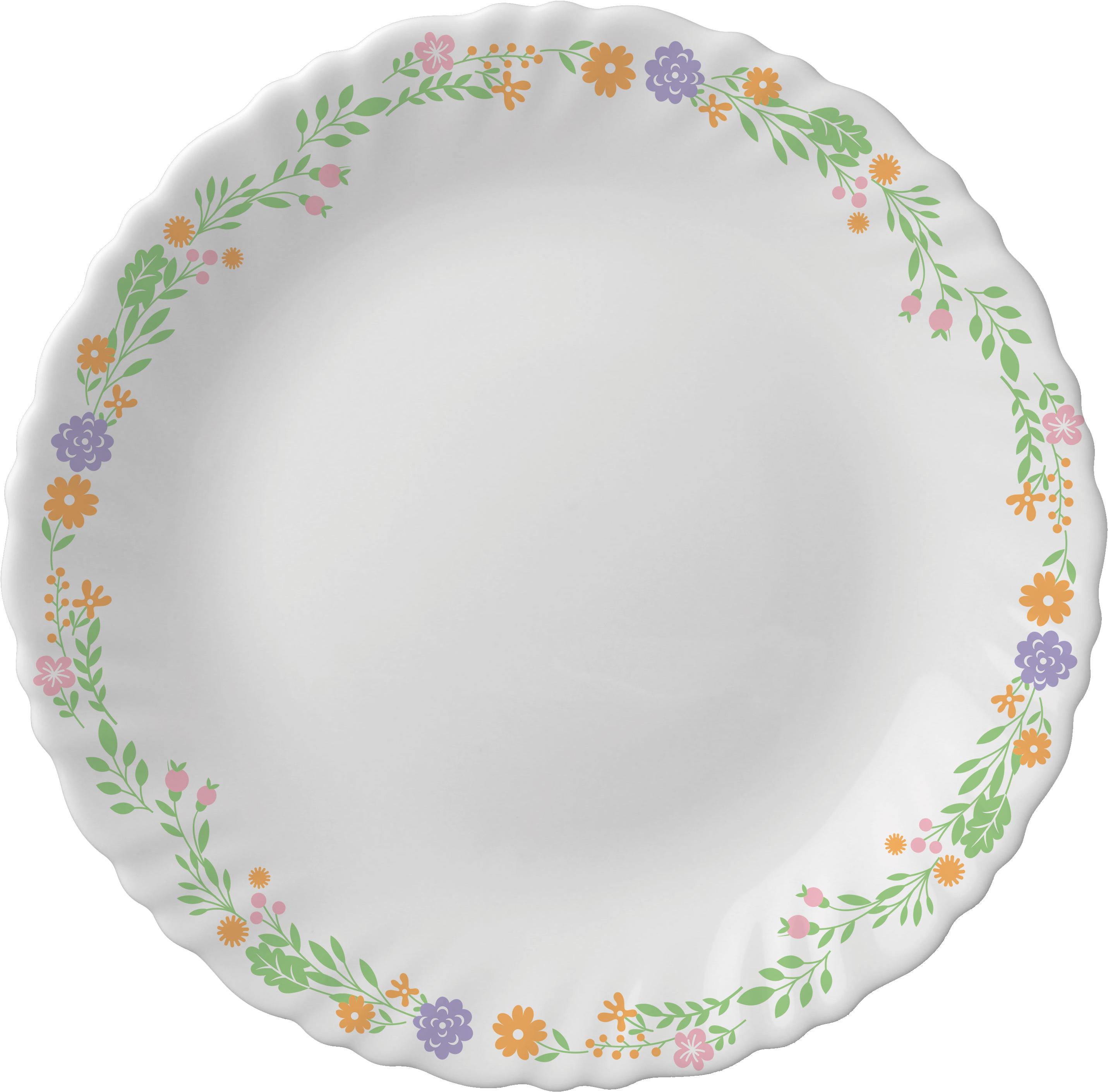 Plato de Cerámica con Patrón Floral Fondos de pantalla