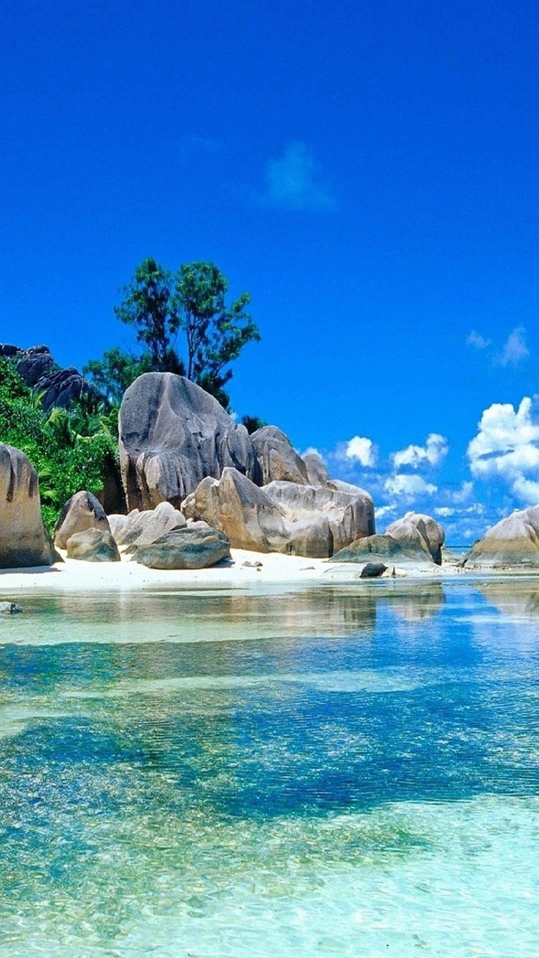 Playa 4K iPhone Aguas Cristalinas Fondos de pantalla
