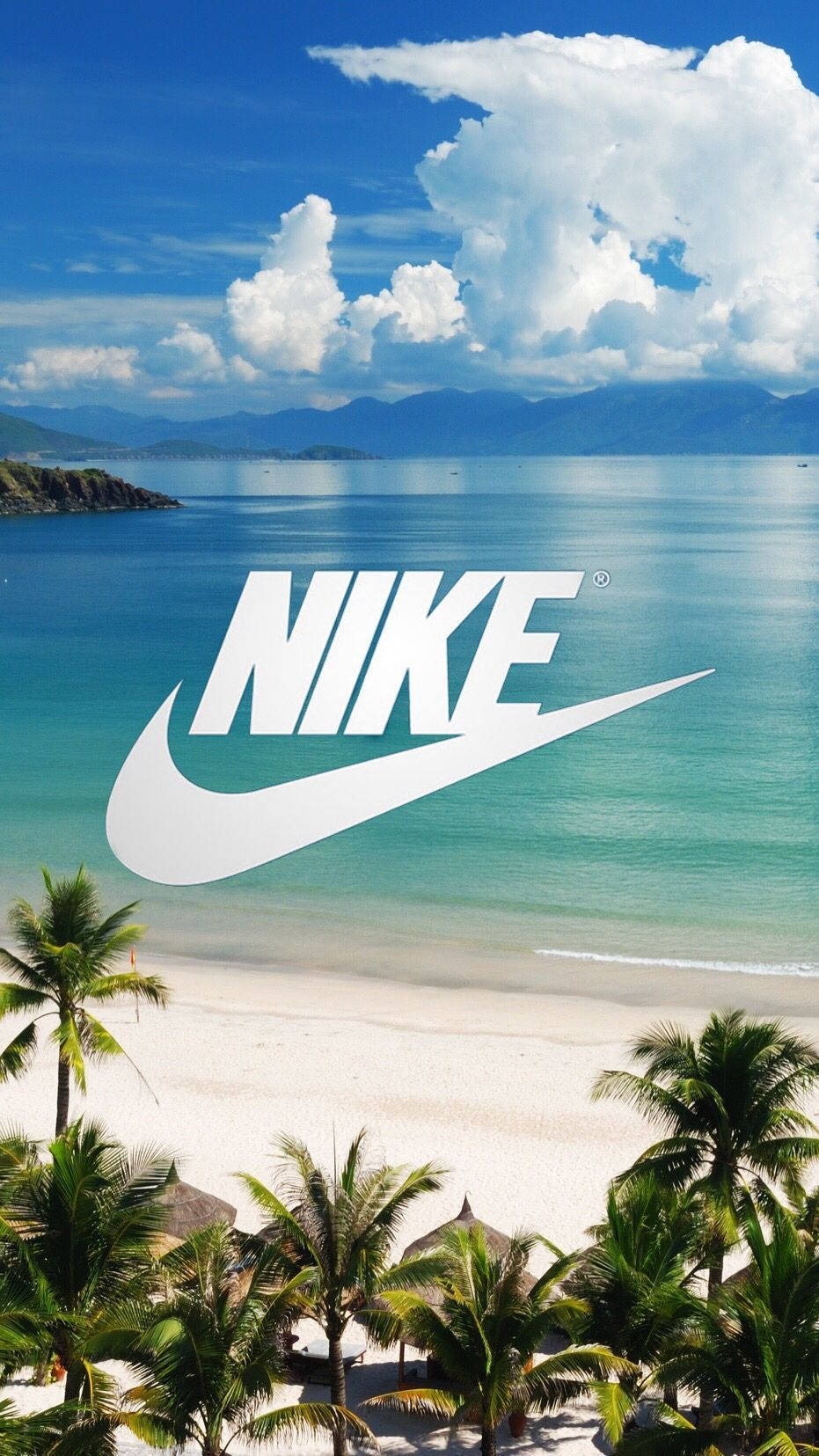 Playa Genial con Emblema de Nike Fondos de pantalla