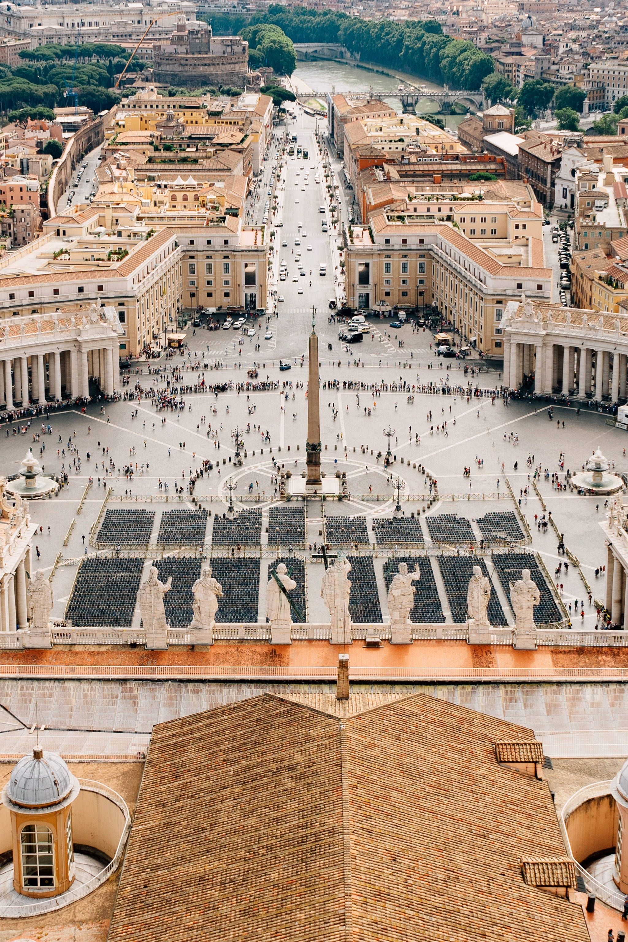 Plaza de San Pedro en el Vaticano Fondos de pantalla