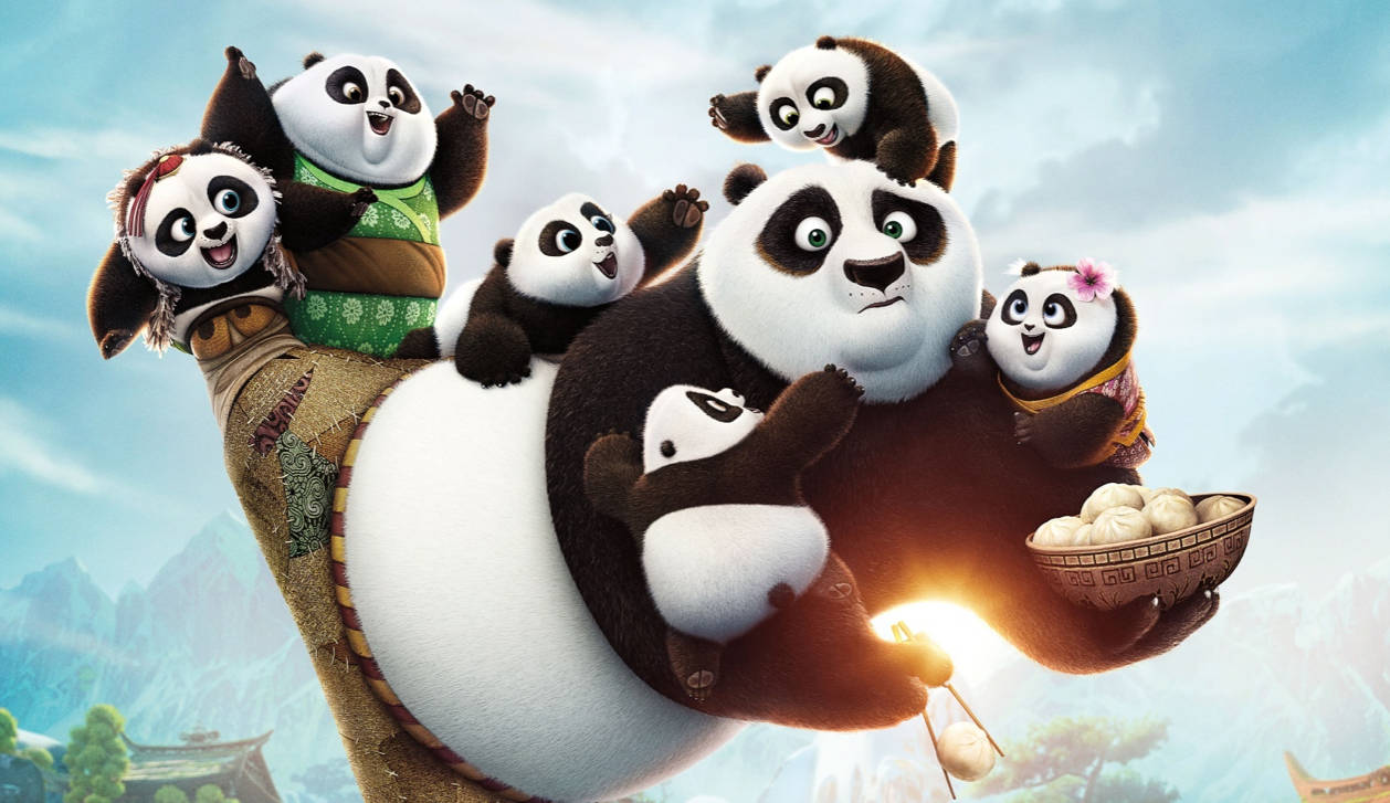 Po y el Pequeño Panda 4K Cartoon Fondos de pantalla