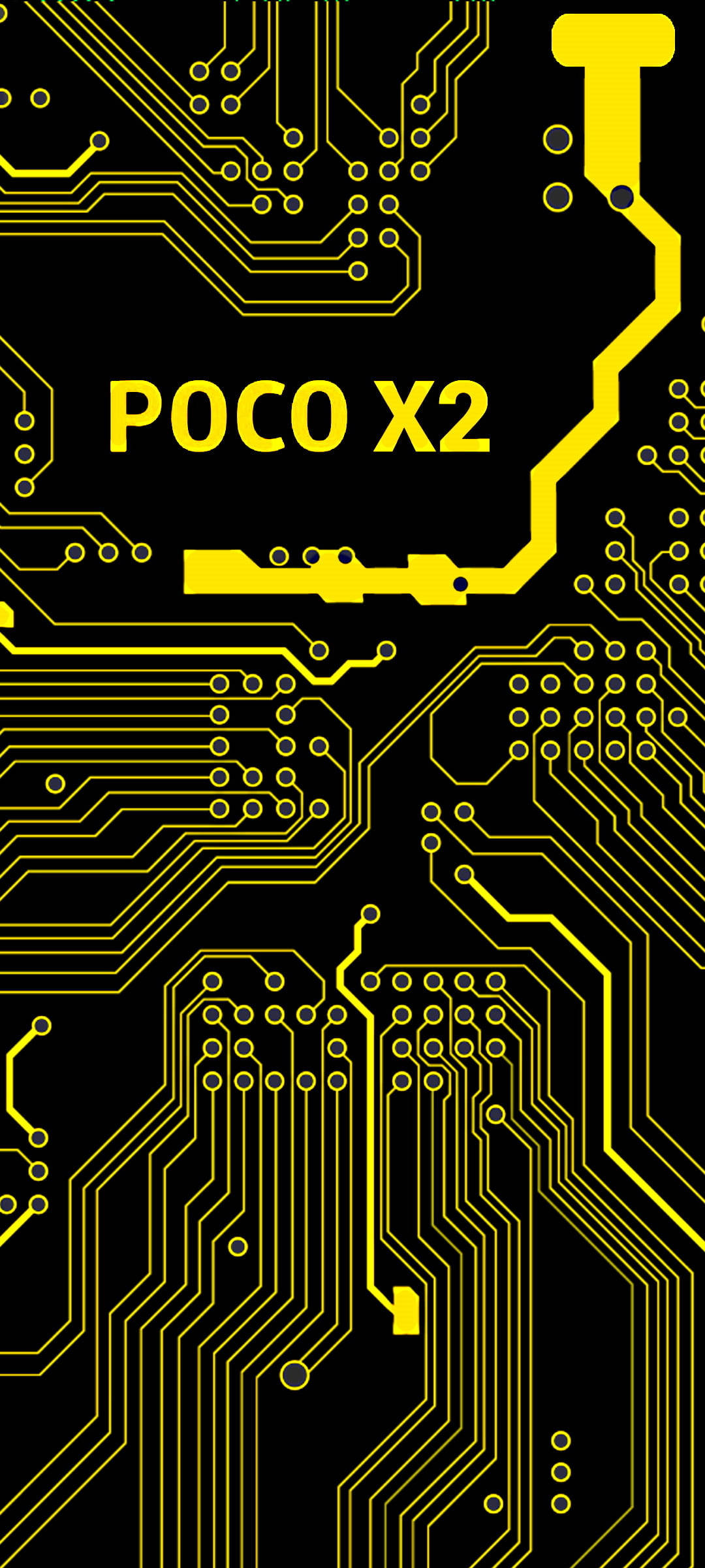 Poco X2 Smartphone con Patrón de Control Fondos de pantalla