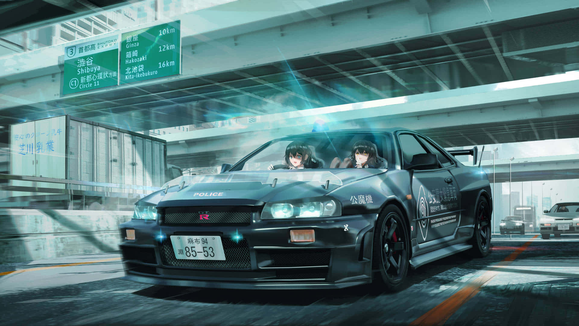 Poder Imparable - Un Auto de Anime Fondos de pantalla