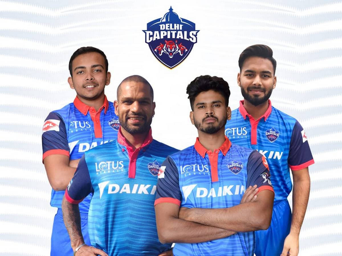 Poderoso Equipo de Delhi Capitals en Acción Fondos de pantalla