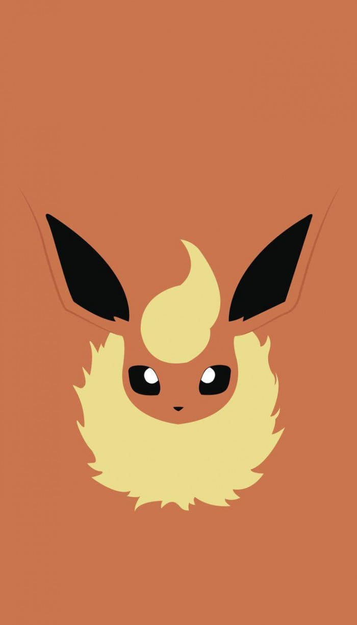 Pokemon Flareon Rostro Vista Frontal Fondos de pantalla