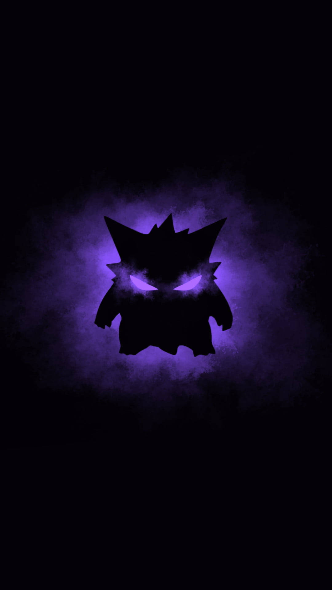 Pokémon Gengar Púrpura Oscuro para iPhone Fondos de pantalla