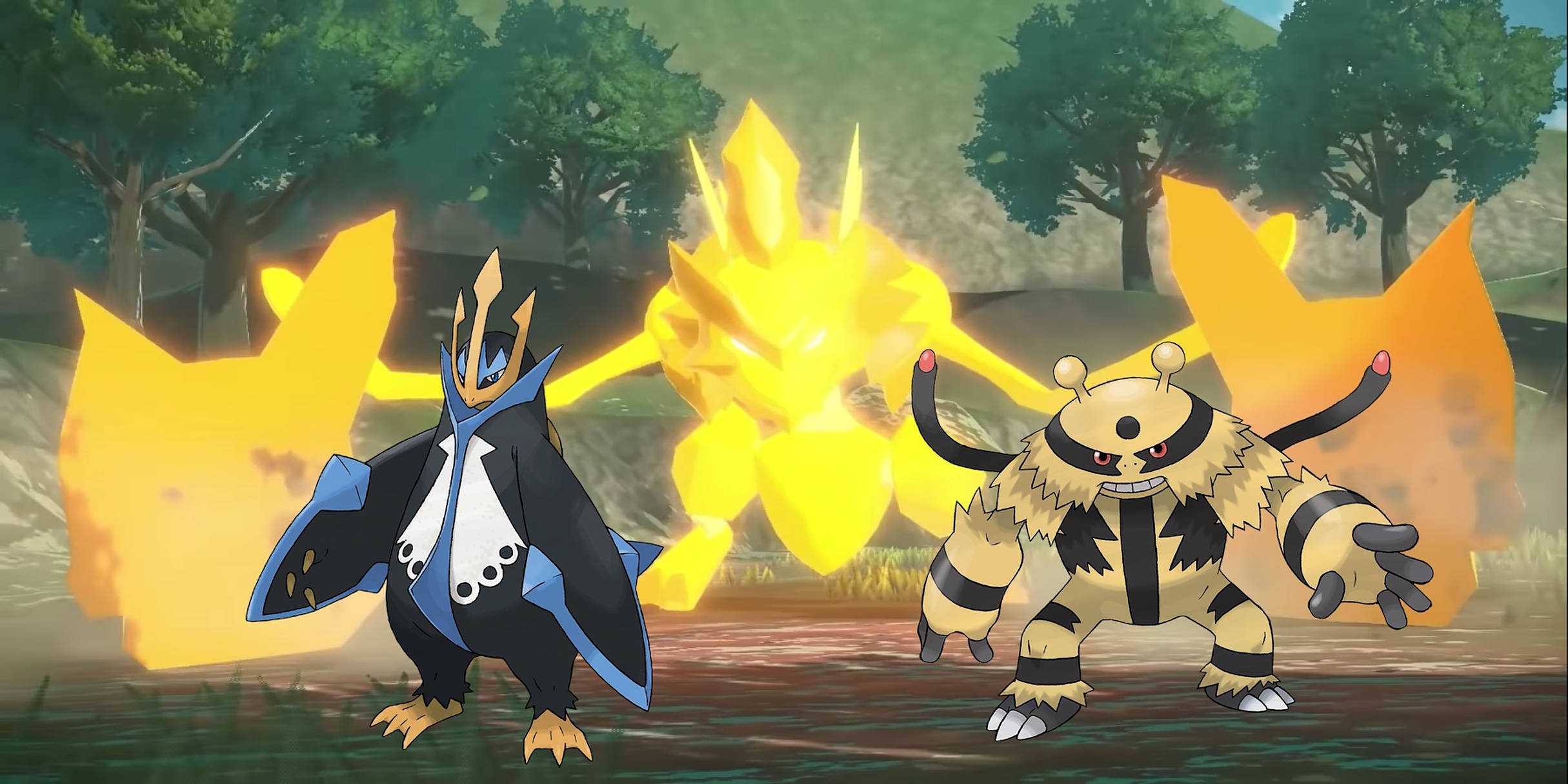 Pokemon Legends Arceus Electivire y Empoleon Fondos de pantalla