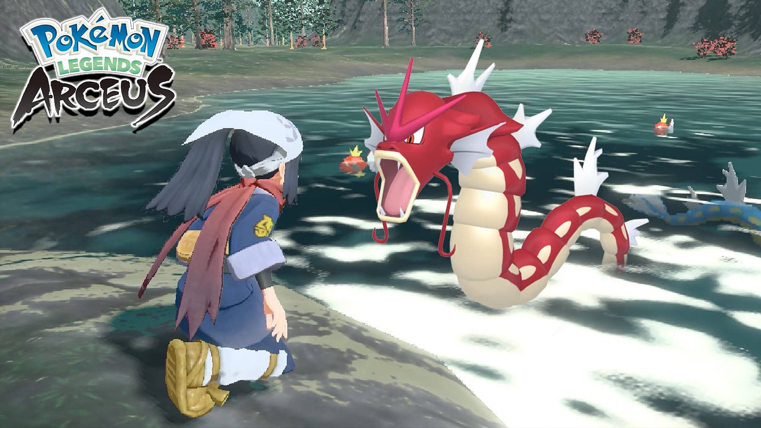 Pokemon Leyendas Arceus Gyarados rojo Fondos de pantalla