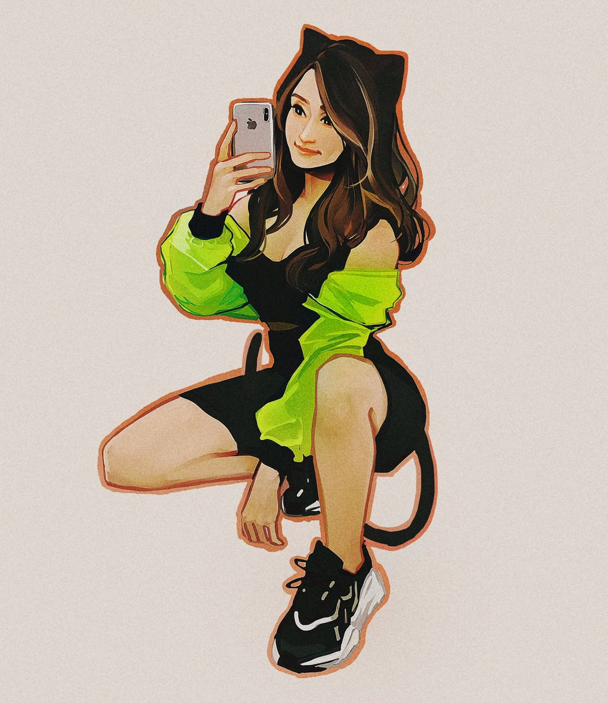 Pokimane Arte Digital Fondos de pantalla