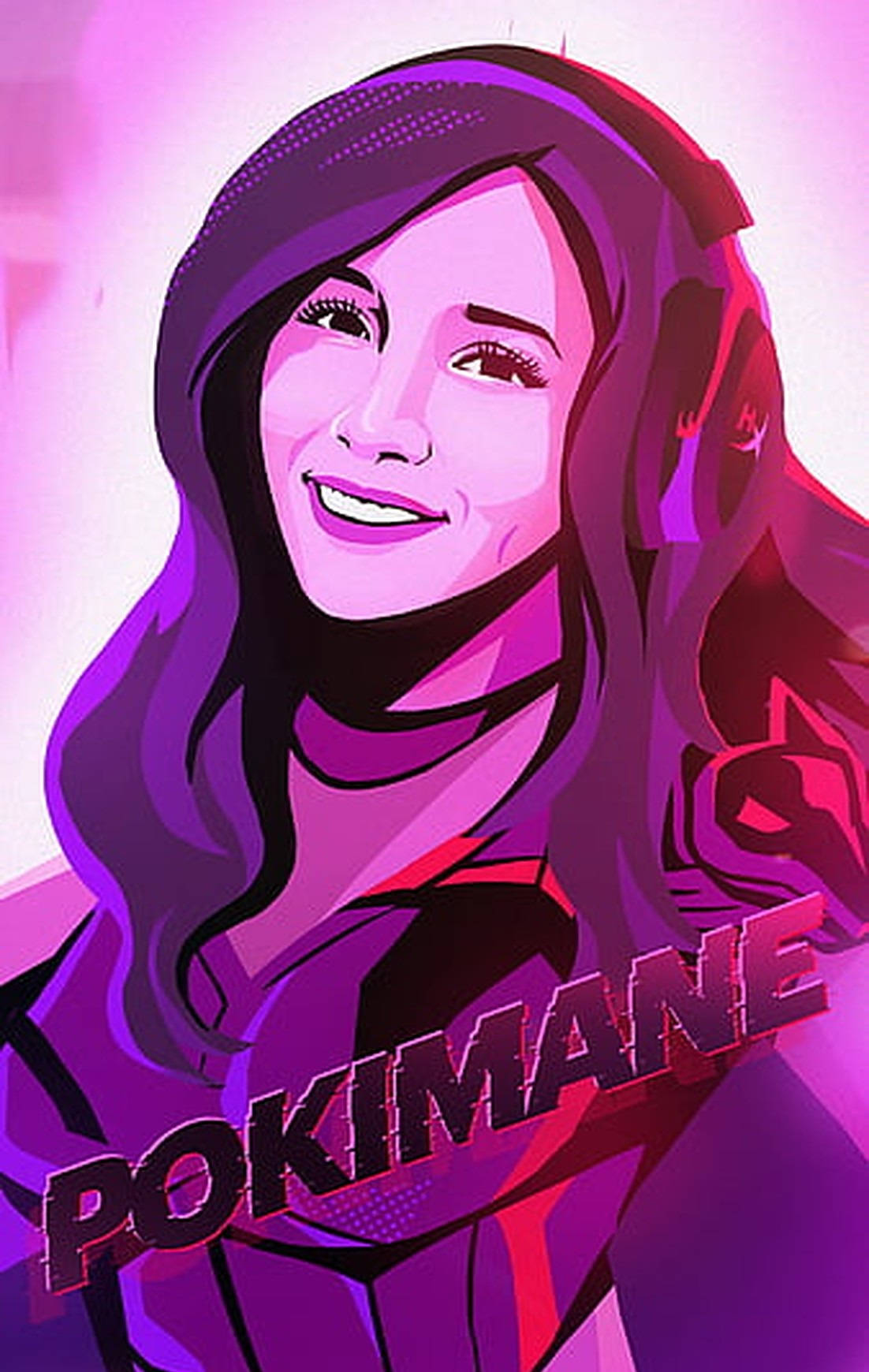 Pokimane HyperX Game Arte Rosa Fondos de pantalla