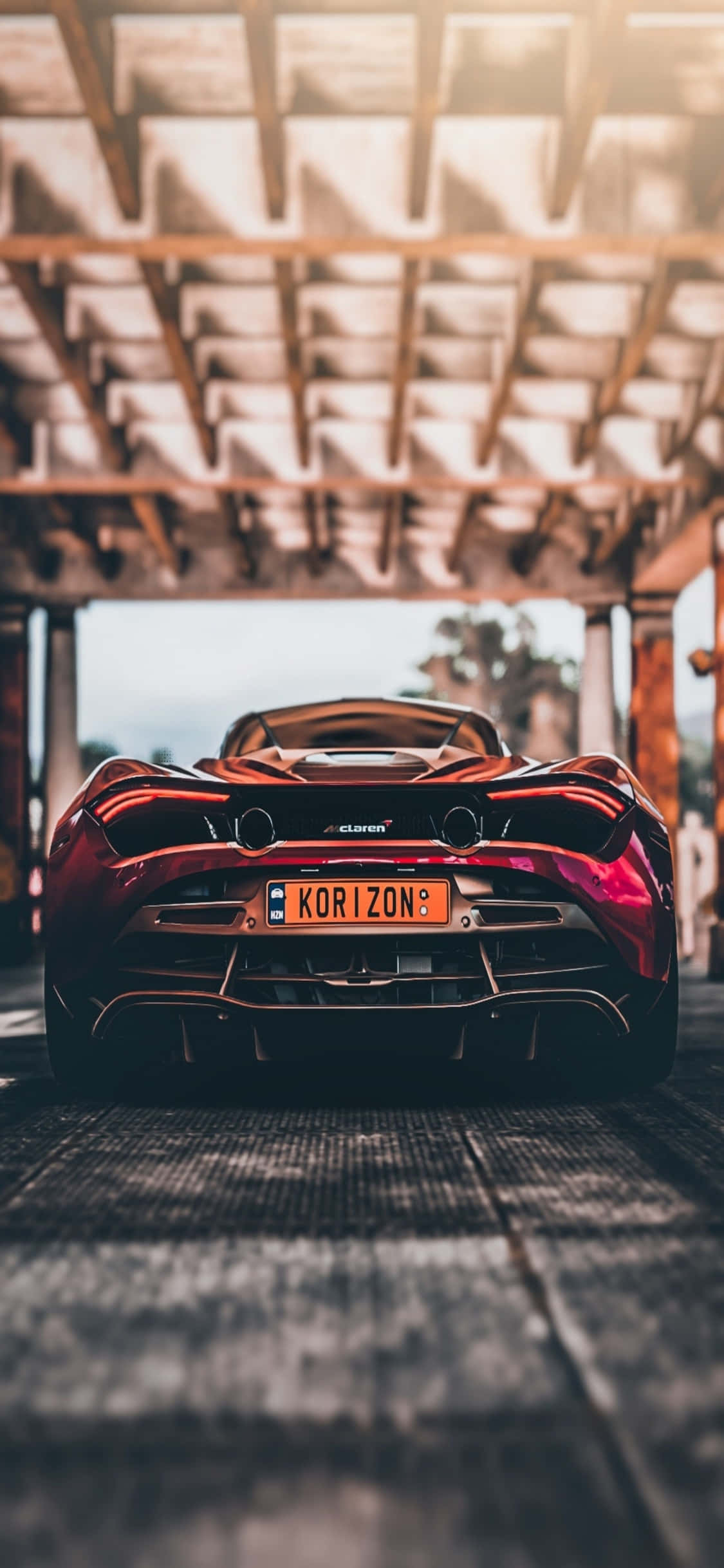 Ponte al volante del iPhone Xs McLaren 720s Fondos de pantalla