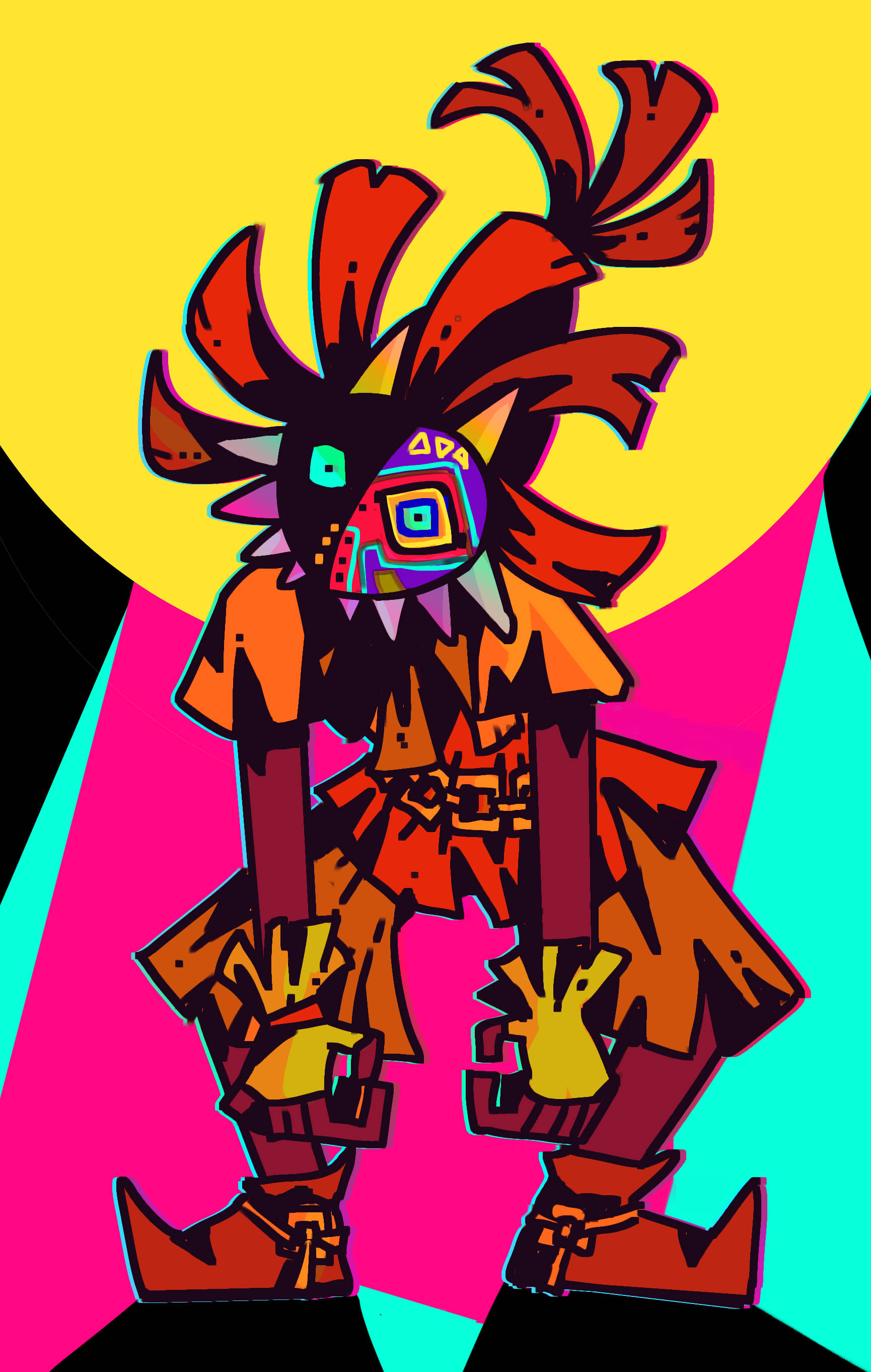 Pop Art de la Máscara de Majora Fondos de pantalla