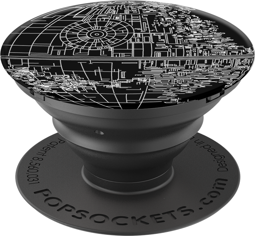 Pop Socket negro con diseño gráfico Fondos de pantalla