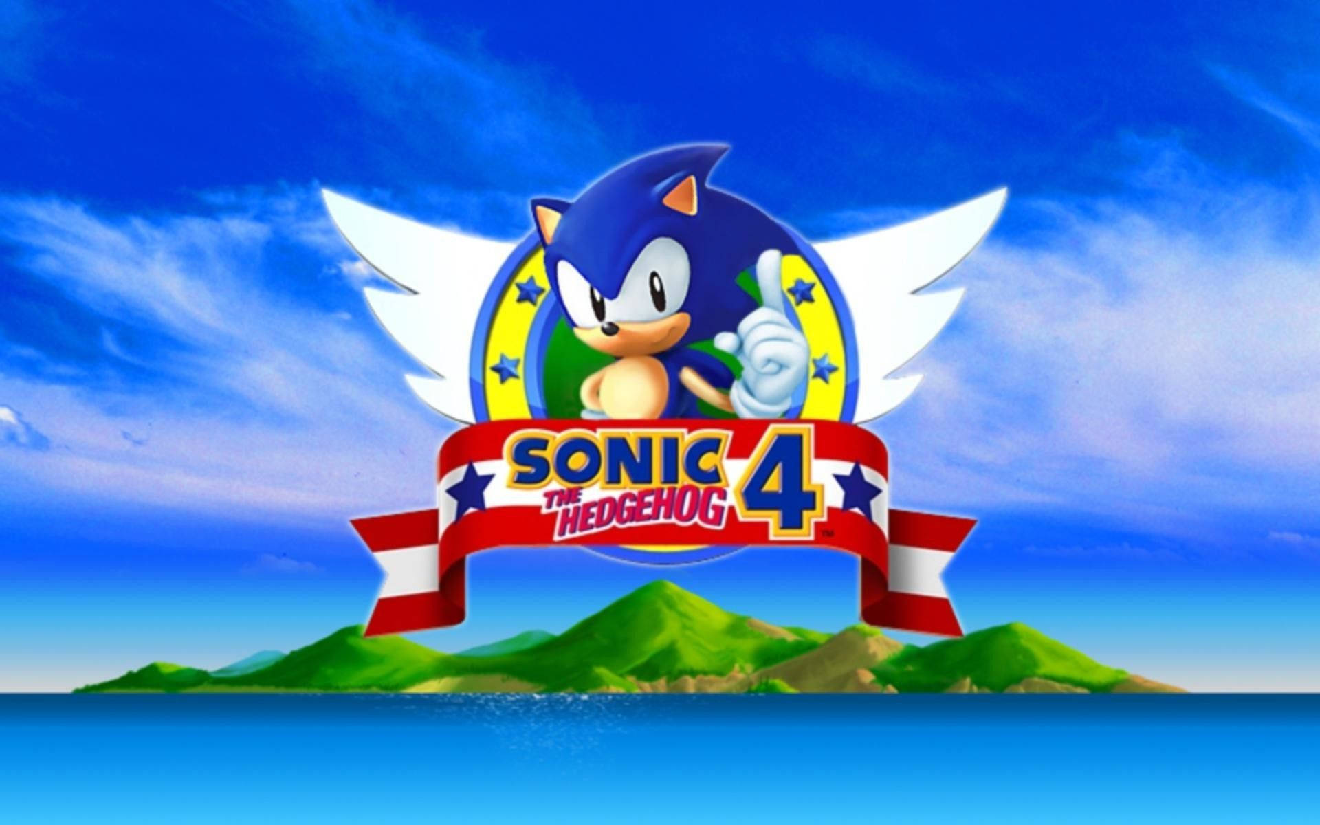 Fondo de pantalla HD de la portada del juego de plataformas Sonic the Hedgehog 4.