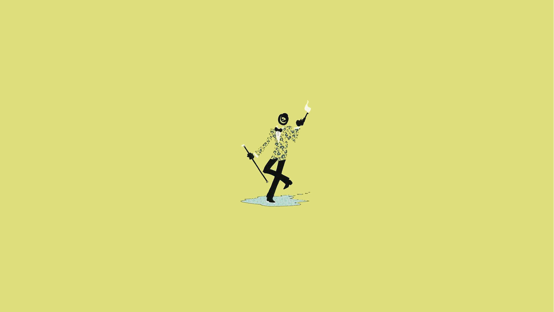 Portátil minimalista estético de The Riddler de Long Halloween Fondos de pantalla