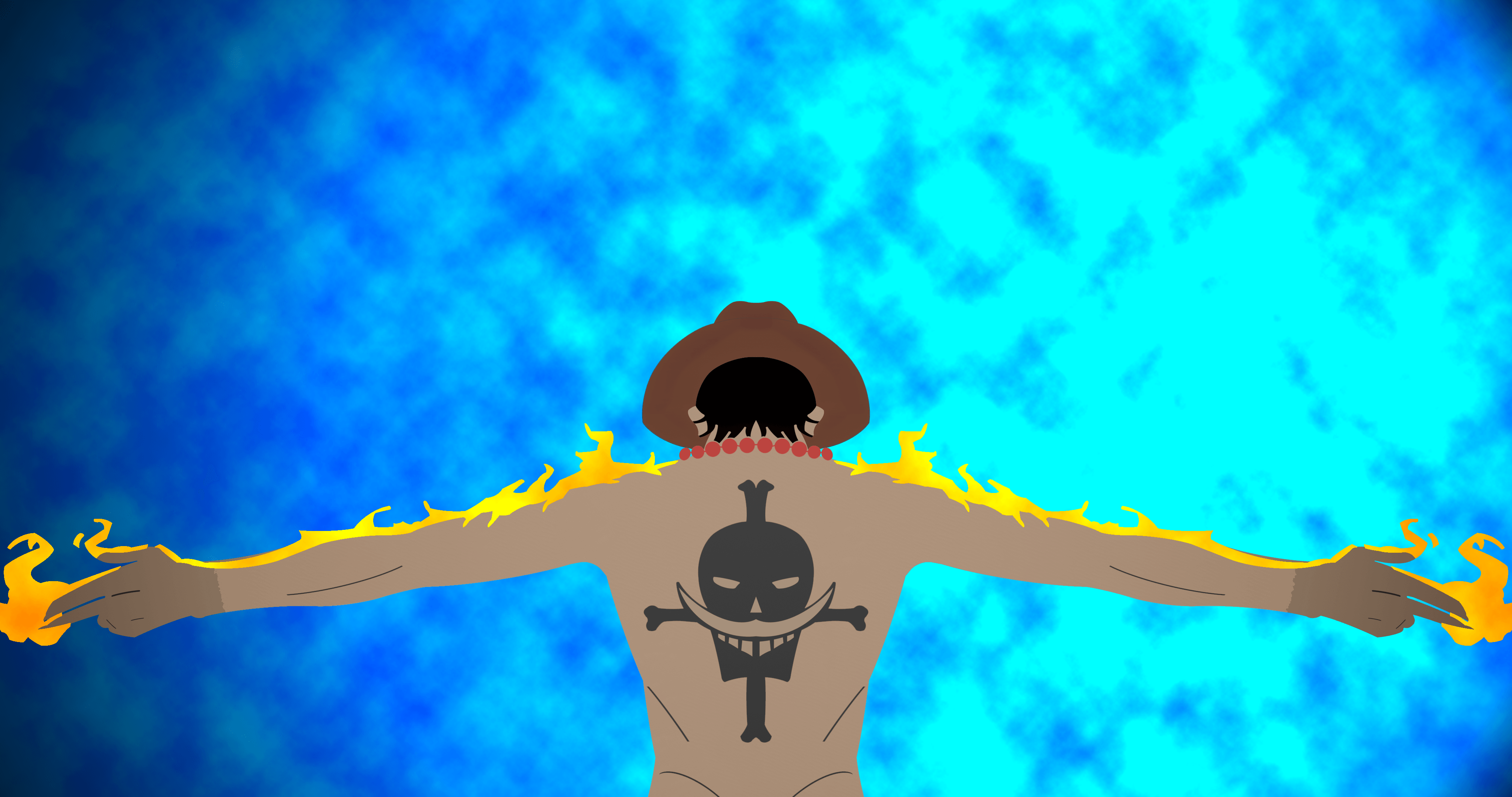 Portgas D. Ace en Fuego Fondos de pantalla