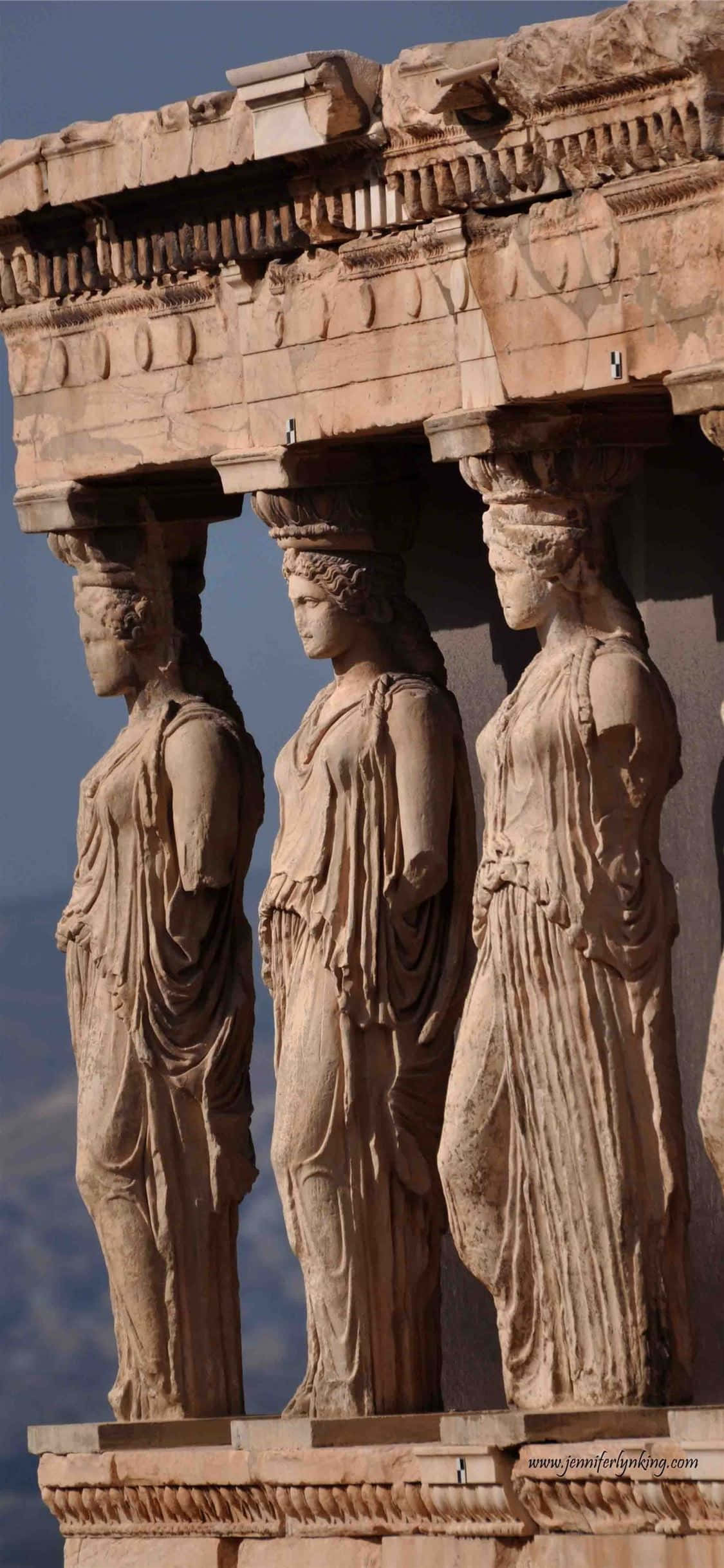 Pórtico de las Cariátides, la Acrópolis Fondos de pantalla