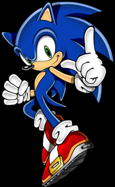 Posa de Sonic con pulgar arriba Fondos de pantalla