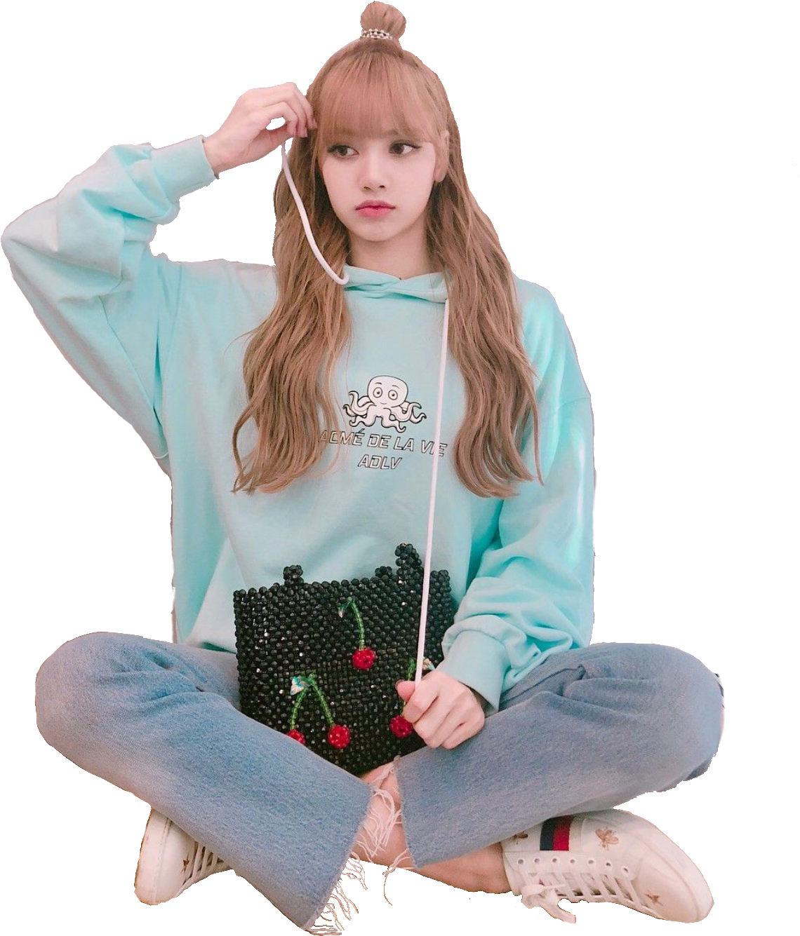 Pose casual de moda con audífonos Fondos de pantalla
