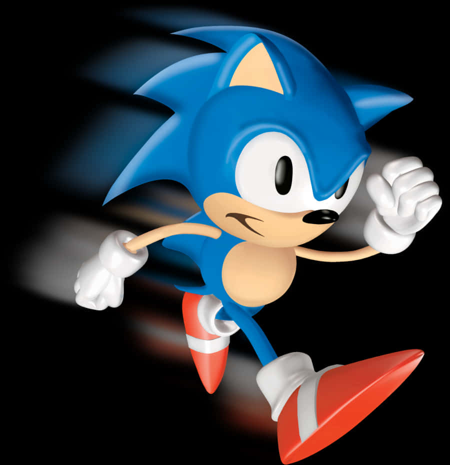 Pose clásica de Sonic corriendo Fondos de pantalla