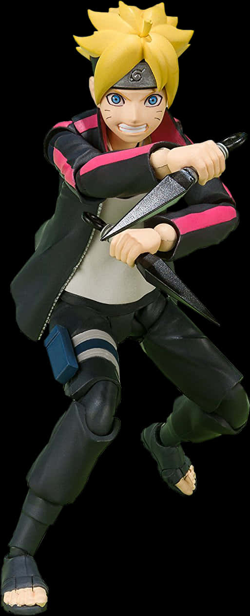 Pose de acción de Boruto Uzumaki Fondos de pantalla
