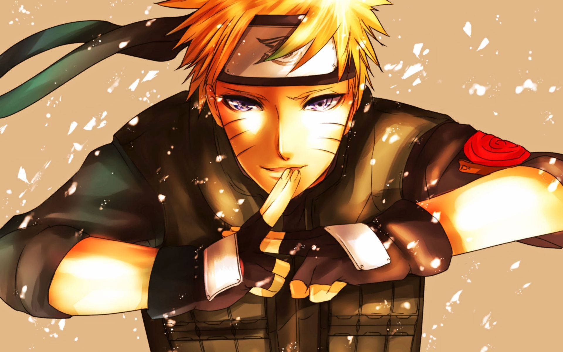 Pose de ninja lindo de Naruto Fondos de pantalla