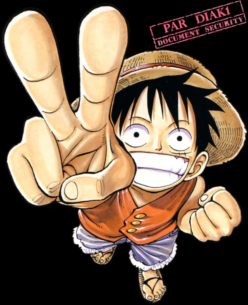 Pose de Victoria de Luffy One Piece Fondos de pantalla
