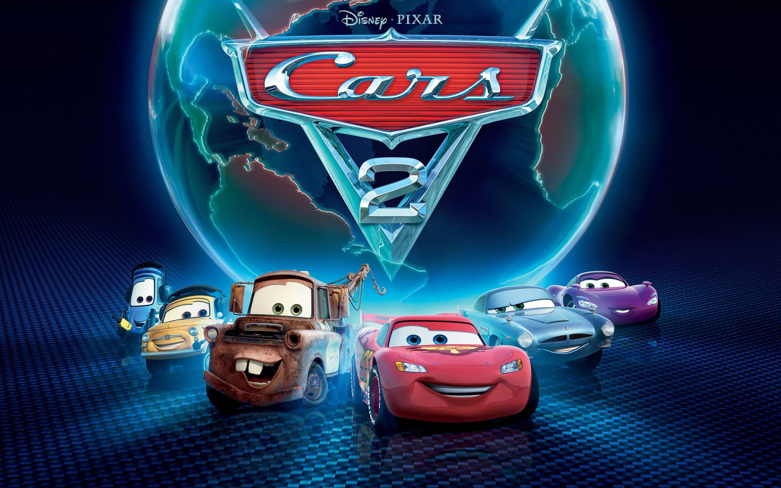Póster Azul Oscuro de Cars 2 Fondos de pantalla