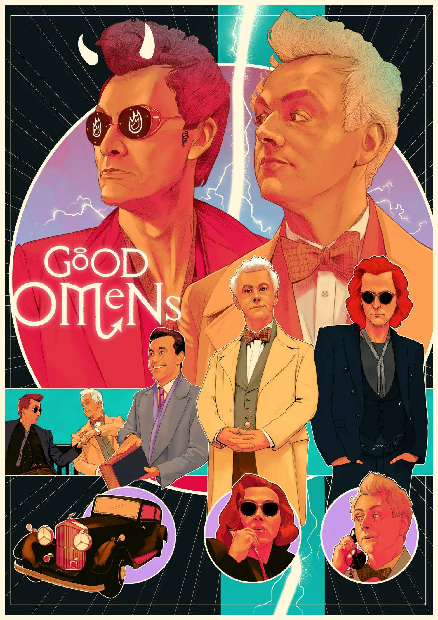 Póster creativo de Good Omens Fondos de pantalla