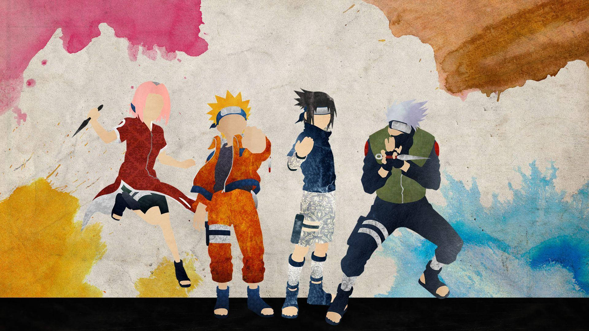 Póster de arte digital del Equipo 7 de Naruto Fondos de pantalla