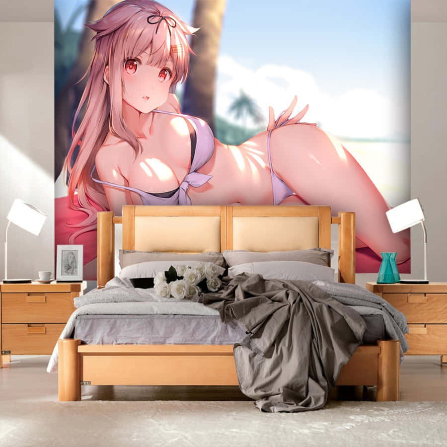 Póster de Astolfo, chica anime sexy en bikini Fondos de pantalla