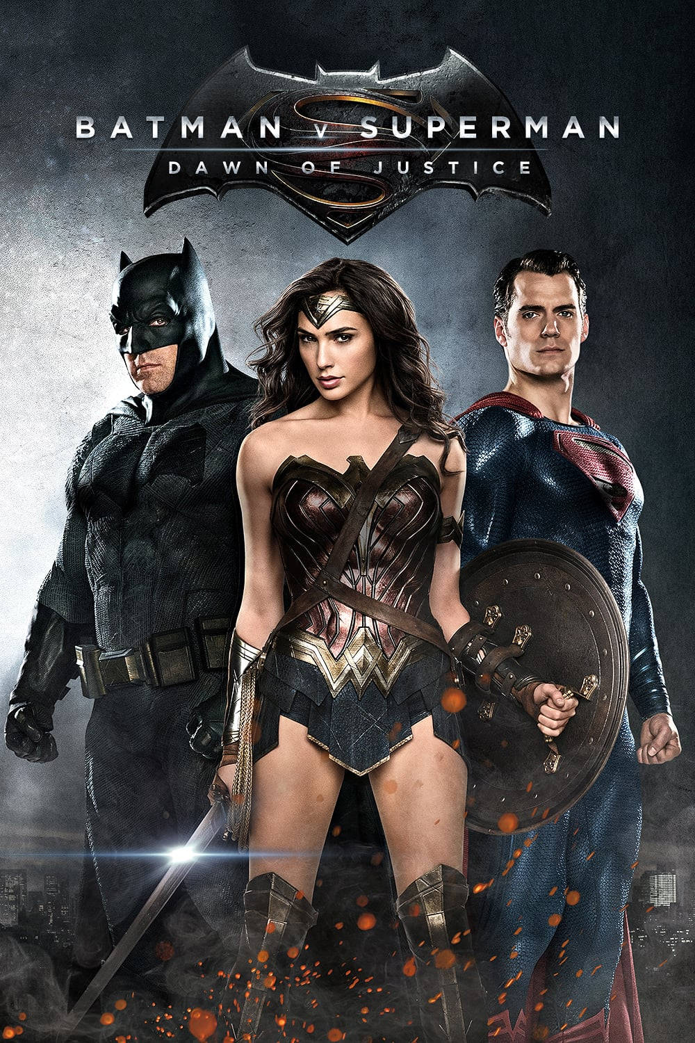 Póster de Batman V Superman: El Amanecer de la Justicia con Wonder Woman Fondos de pantalla