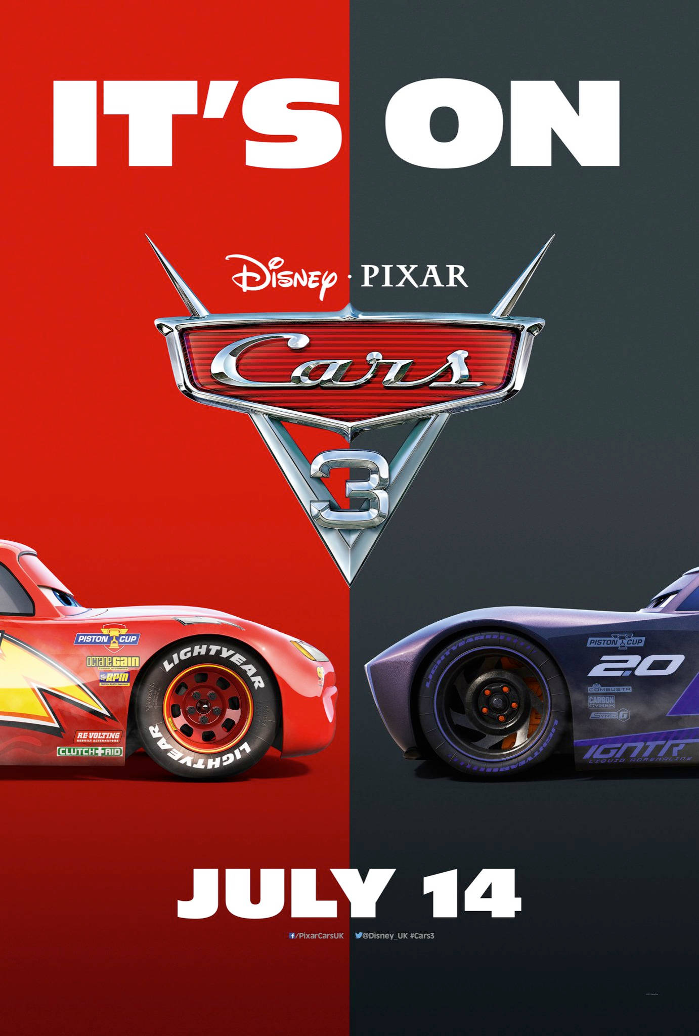 Póster de Cars 3: Lightning vs Jackson Fondos de pantalla