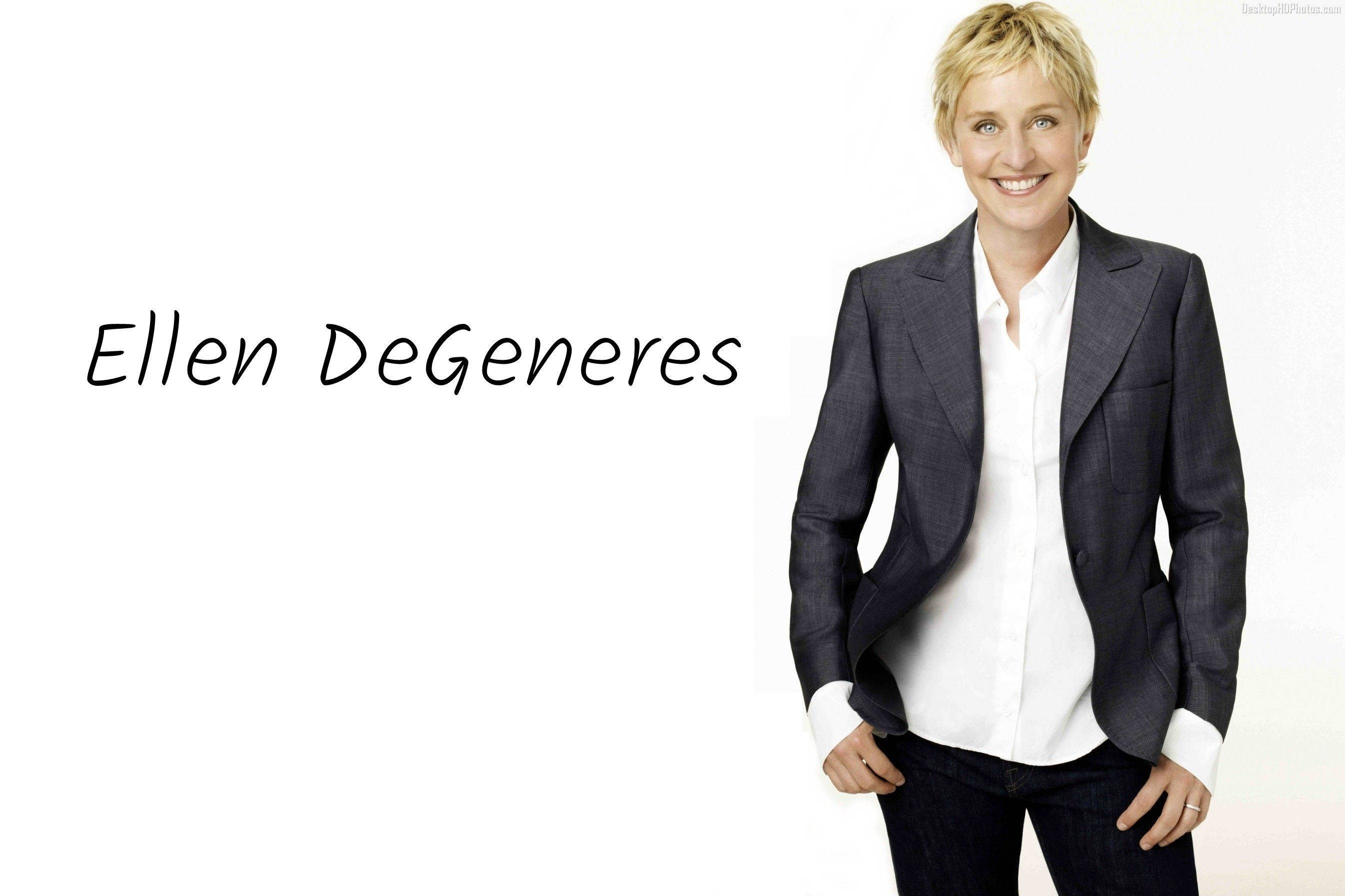 Póster de Ellen Degeneres con su Nombre Fondos de pantalla