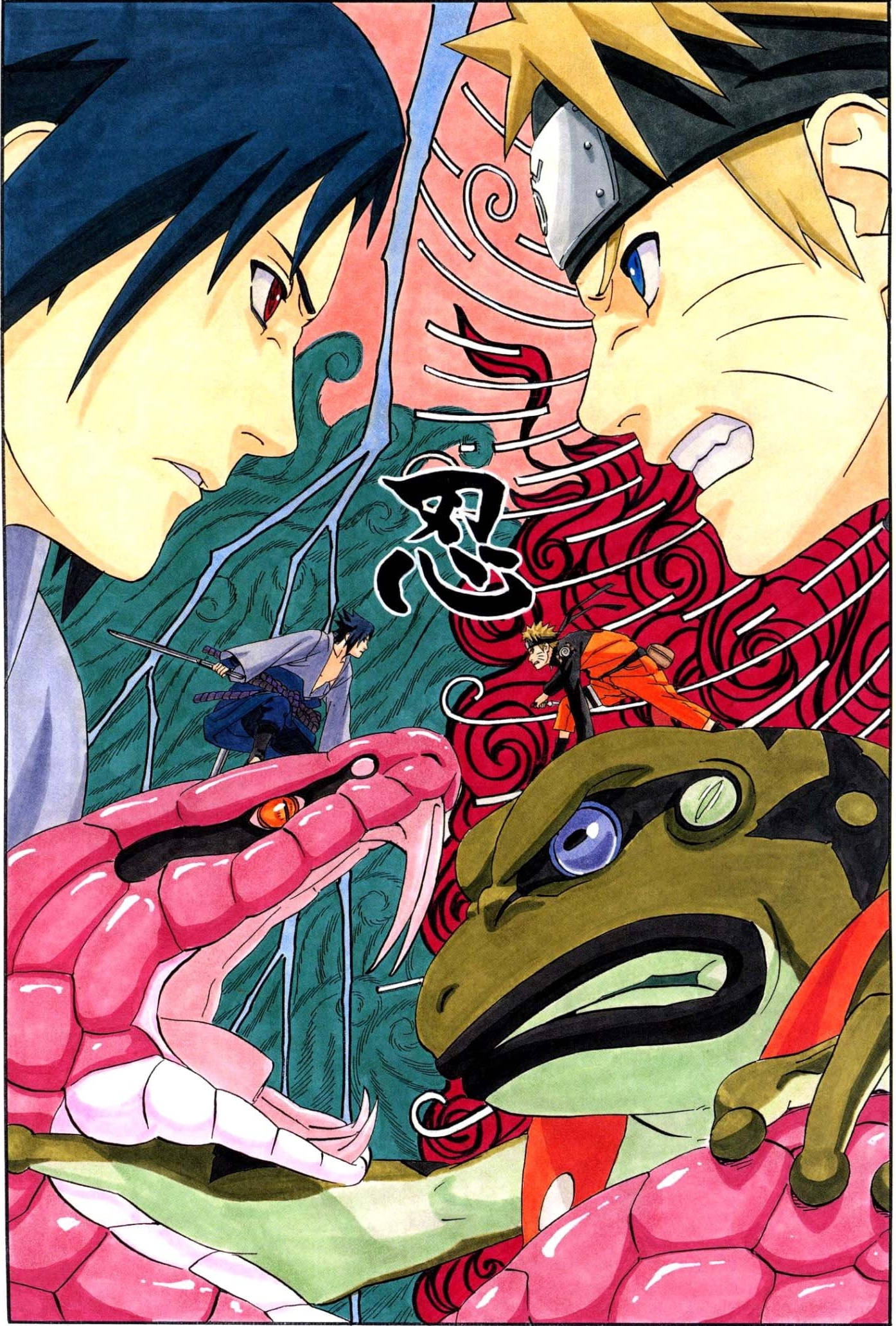 Póster de Guerra de Naruto y Sasuke Fondos de pantalla