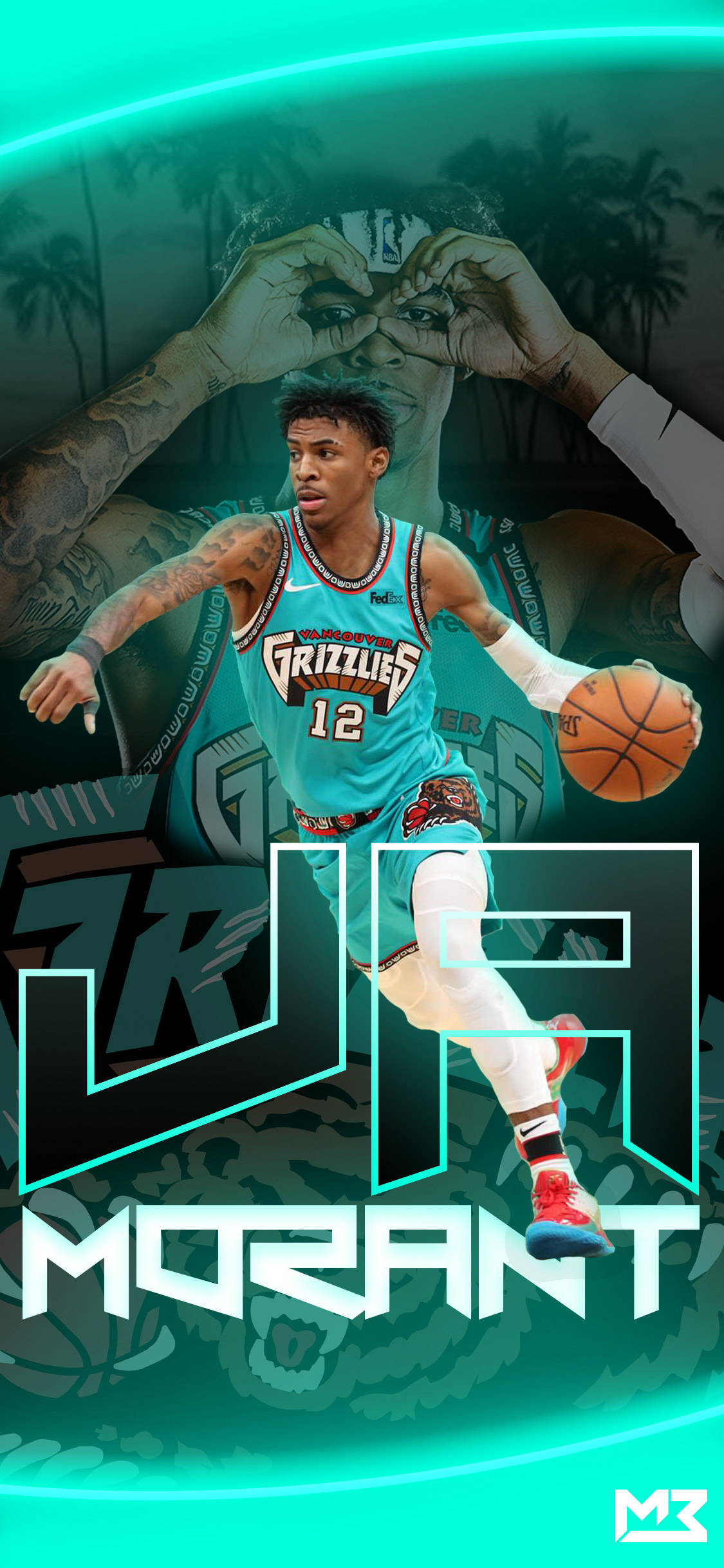 Póster de Ja Morant de Memphis Grizzlies Fondos de pantalla