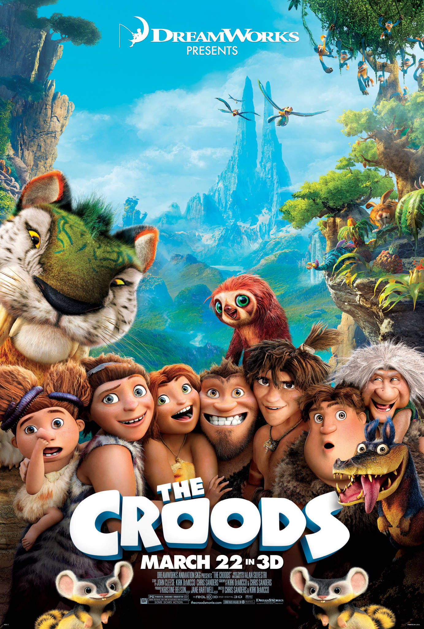 Póster de la película Los Croods en 3D Fondos de pantalla