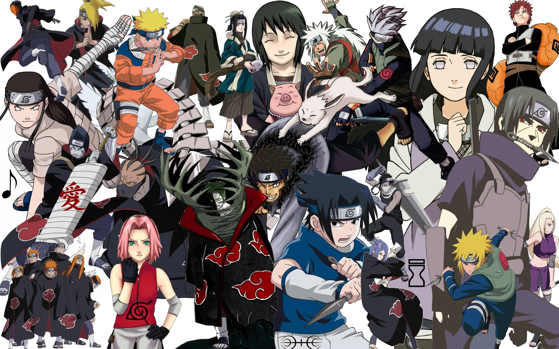 Póster de los Personajes Principales de Naruto Fondos de pantalla