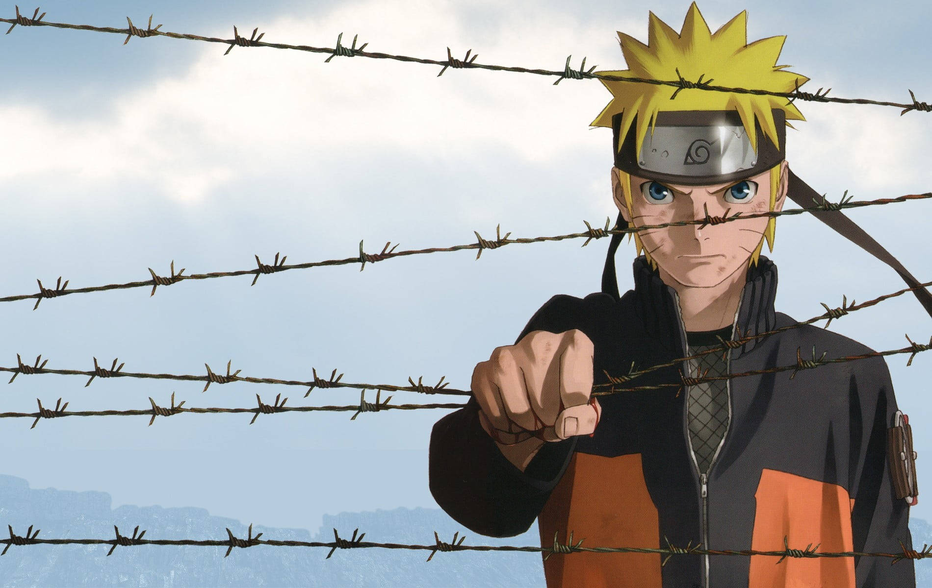 Póster de Naruto Genial con Alambre de Púas Fondos de pantalla