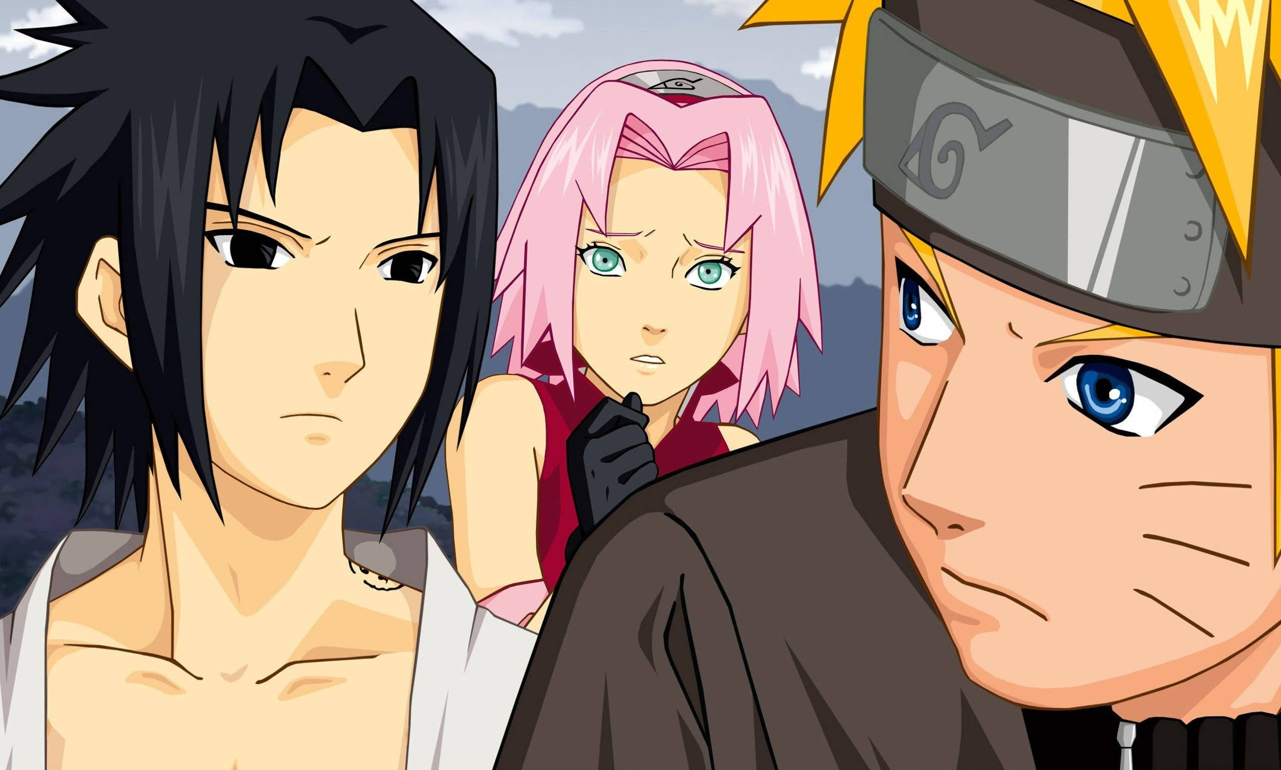 Póster de Naruto, Sasuke y Sakura del Equipo 7 Fondos de pantalla