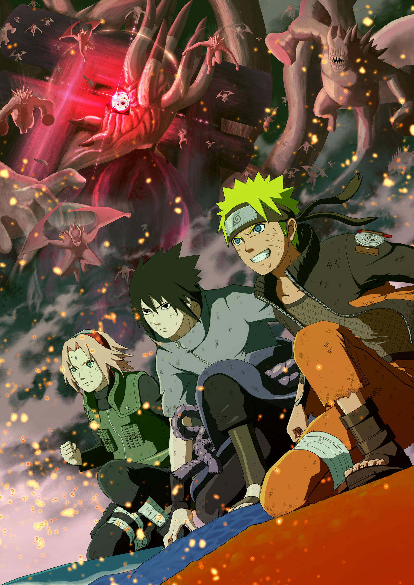 Póster de Naruto y el Equipo 7 Fondos de pantalla