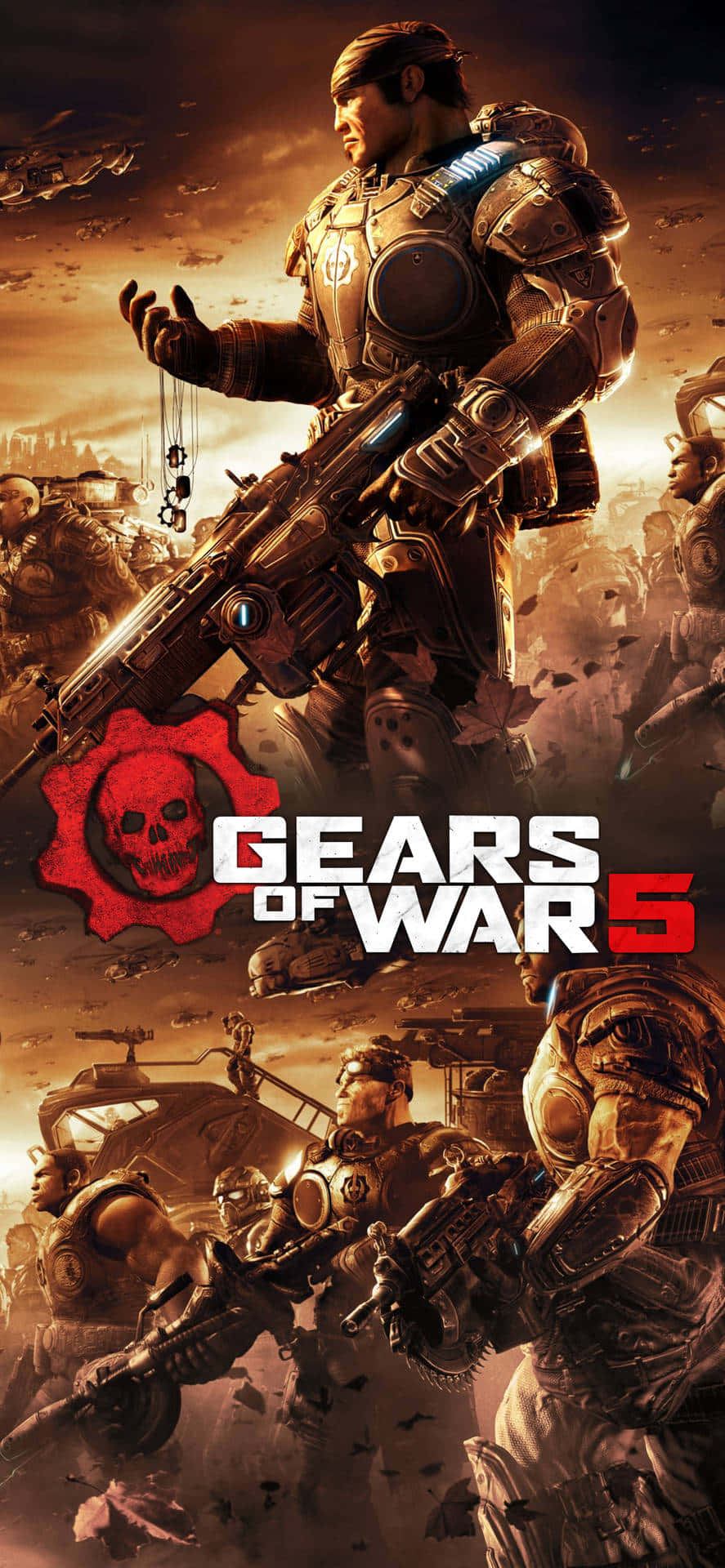 Póster de Varios Personajes Fondo de iPhone XS Gears Of War 5 Fondos de pantalla