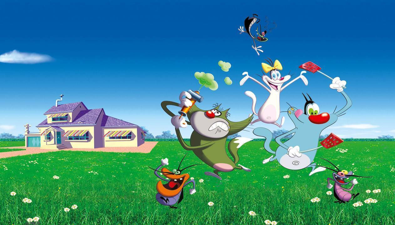 Póster del elenco de Oggy y las Cucarachas Fondos de pantalla
