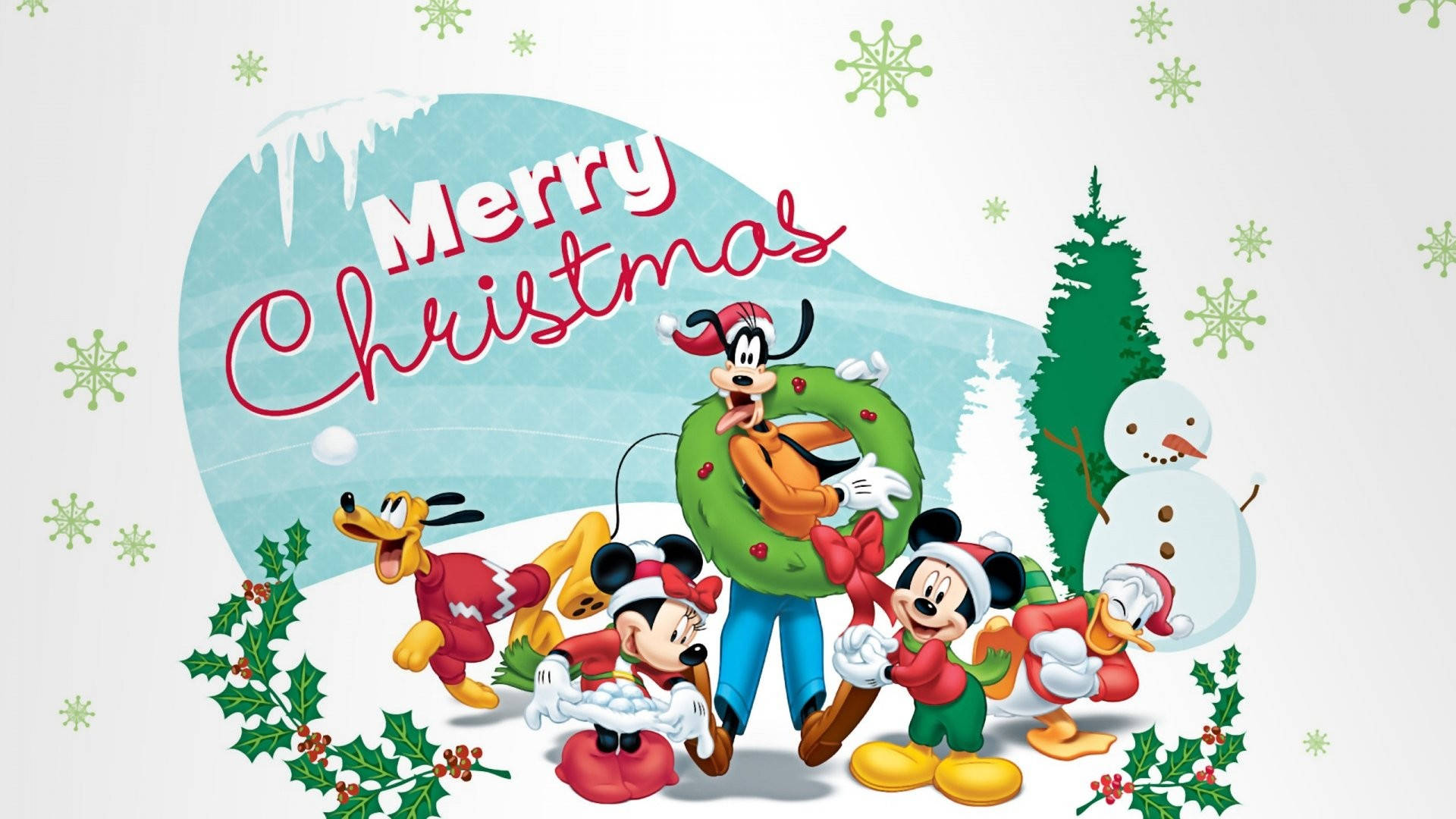 Póster divertido de Navidad con Mickey Mouse Fondos de pantalla